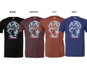 Tee-shirt Collection "COLD AIR, STRONG HEARTS"